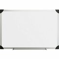 Lorell Dry-Erase Board, 4ft x3ft , Aluminum Frame/White LLR55652